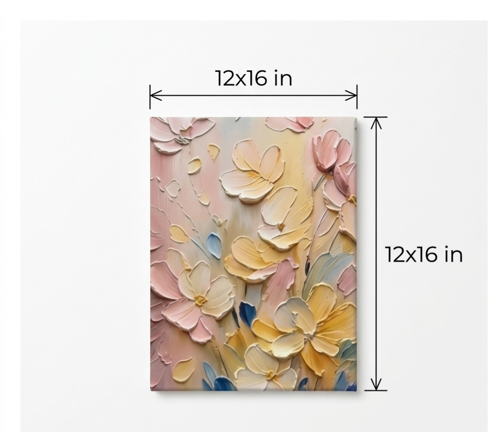 Paper Flower (lienzo 12 x16 in)